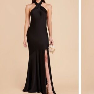 birdy grey stephanie dress - matte satin. size medium.